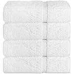 Chakir Turkish Linens | Hotel & Spa Quality 100% Cotton Premium Turkish Towels | Soft & Absorbent (4-Piece Bath Towels, White)