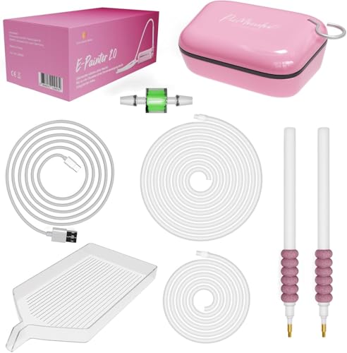Picmondoo - E-Painter pour Diamond Painting - ROSA - Stylo sans fil avec pompe à vide - Accessoire pour poser des pierres AB sans cire – vue 2