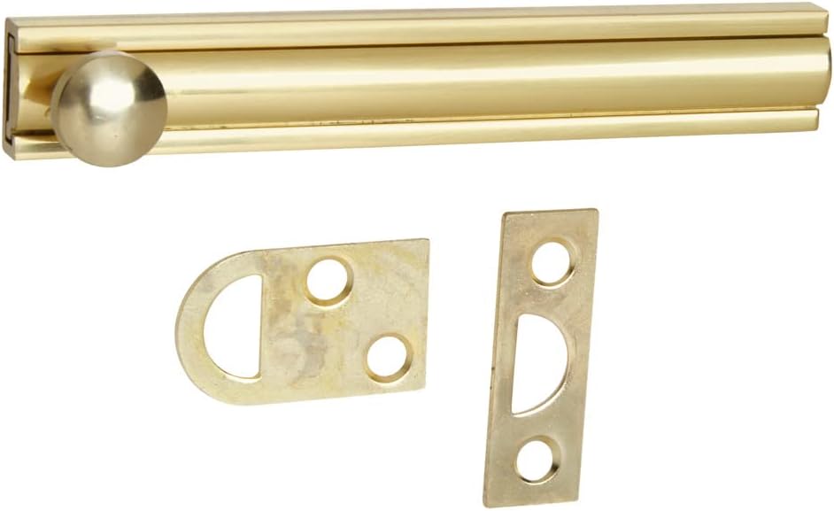 National Hardware N197-988 V1922 Flush Bolt in Solid Brass,4 Inch