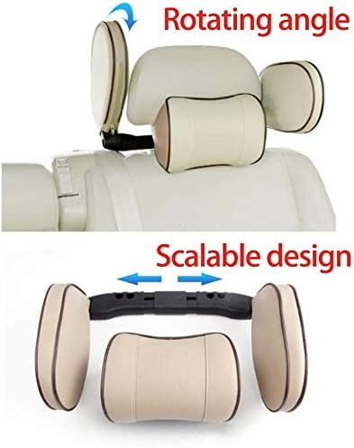 Almohada Soporte Cervical para Auto Ajustable Negro y Amarillo miniatura 3
