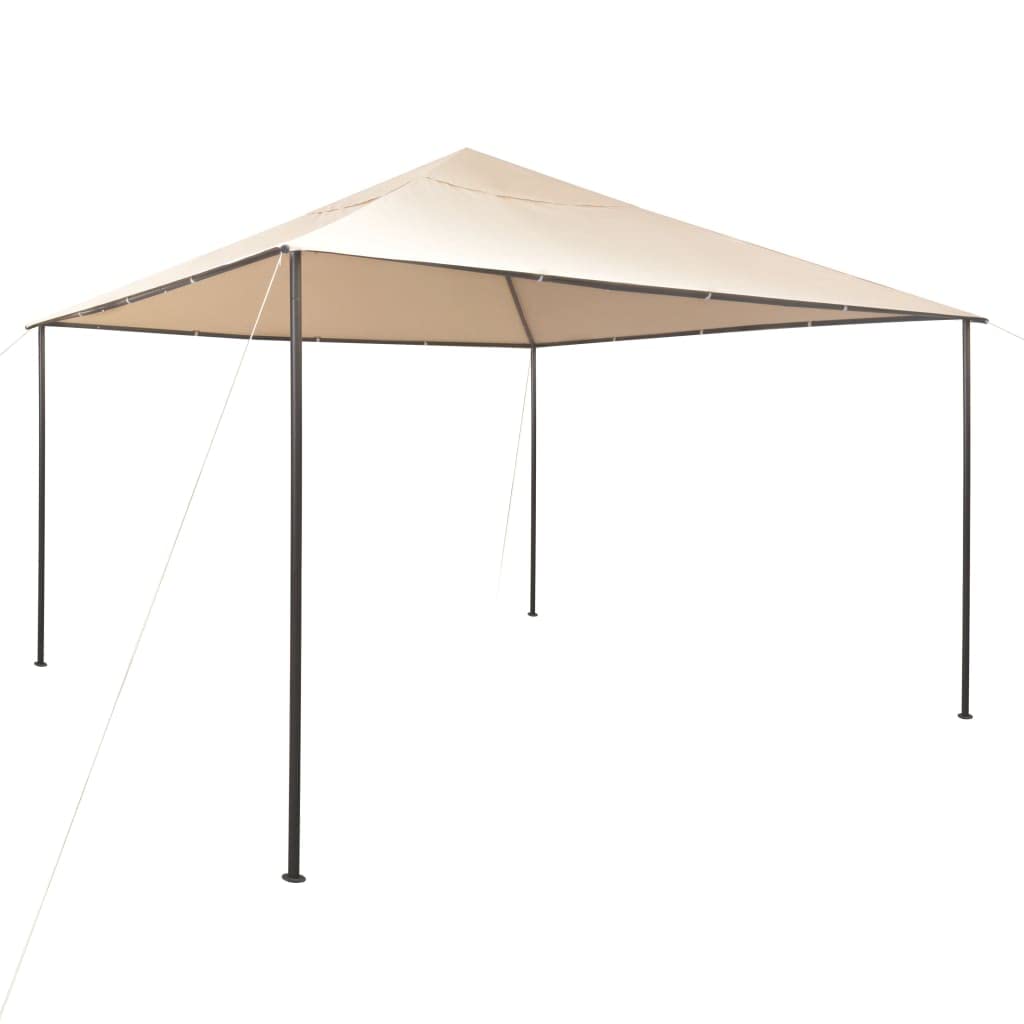 Willood Pavilion Partyzelt Überdachung 4x4 m Stahl Beige
