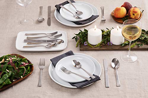 Impressa 20-Piece Silverware Set Flatware Stainless Steel Utensils for Kitchen Apartment Essentials - Service for 4 - Tableware Home Cutlery Set Dishwasher Safe, Hammered