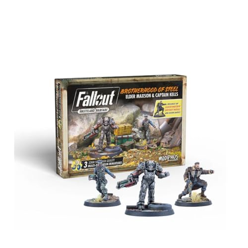 Extension de jeu de figurines Fallout Wasteland Warfare Elder Maxson et Kells Modiphius