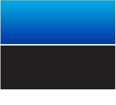 Aquarium Background Ocean Blue/Black Double Sides 60 by 24 Inch 60"X24"