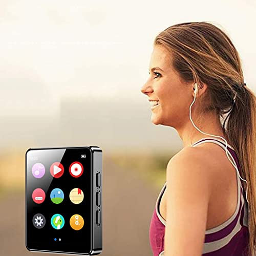 Reproductor MP3 para deportes, pantalla táctil HD, reproductor MP4 de viaje, reproductor de música portátil con lectura de libros electrónicos, grabación HD, radio FM, reloj despertador, carpeta de - imagen 6