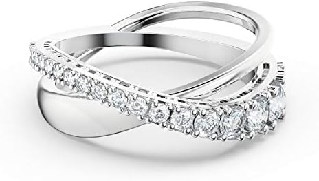 SWAROVSKI Twist Crystal Ring Jewelry Collection, Rhodium Tone Finish