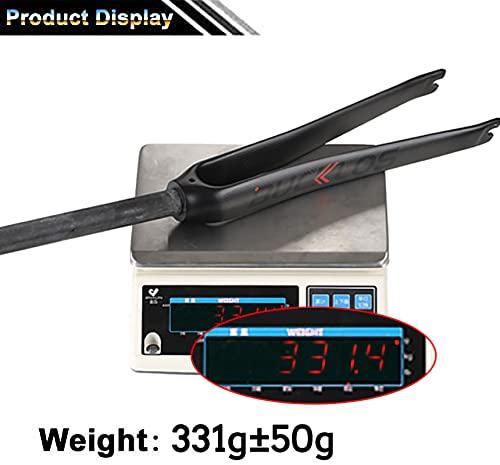 Ec90 【Us Stock】 1-1/8" 700C 3K T800 Full Carbon Fiber Rigid C-Type Clamp Brake Road Bike Fork, 28.6Mm Threadless Straight Tube Superlight Bicycle Front Forks #TOP6