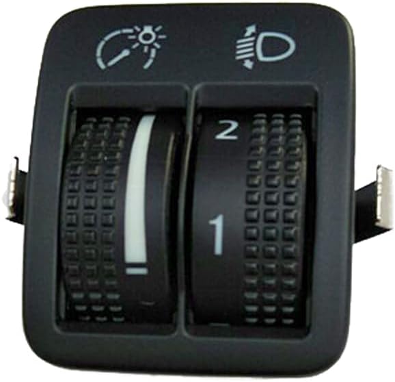 New Front Headlight Height Dimmer Control Switch for VW Tiguan 5N 2008 2010 2012 2013 2015 5N0941333 5N0941334 Car Accessories (5N0941334A)