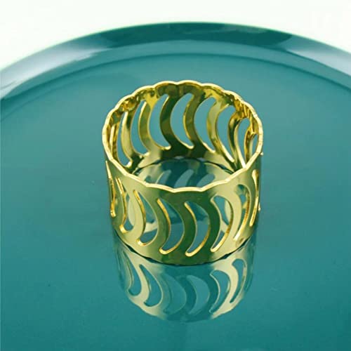 8Pcs Napkin Rings Stainless Steel Napkin Holder Table Napkin Rings For Holiday Wedding Parties Dinning Table Decoration #TOP4