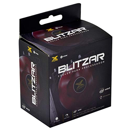 CPU Cooler VINIK VX Blitzar CP300 LED Vermelho