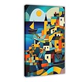 UIYTYBGAG Cornwall Poster, Klee-inspiriertes 