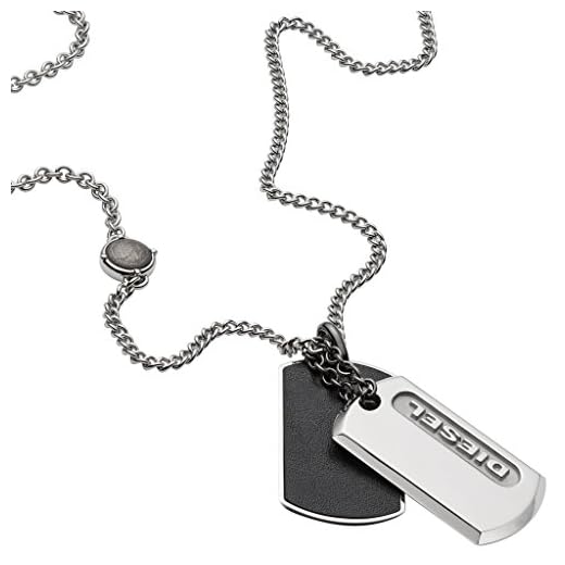 Diesel Män Gjuteri rostfritt stål halsband DX0954040