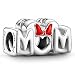 Produktbild PANDORA Disney Minnie Maus Schleife & Mum Charm aus Sterling Silber, Breite: 14,7mm, 799363C01