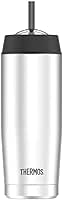 Thermos 18 Ounce Cold Cup with Straw, Stainless Steel