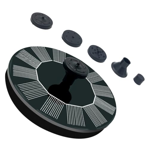 HIAKDOFT Fuente Solar Flotante Para Estanque y Jardín Fuente De Agua Para Piscina y Exterior Flotante Panel Solar