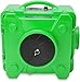BlueDri Air Shield 550 HEPA Air Scrubber, Water Damage Restoration Equipment Air Purifier, Covers 1400 Sq. Ft, Daisy Chain Capable, For Commercial Use, Green, BD-AS-550