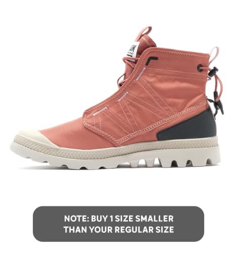 Image of Palladium Unisex Pampa Travel Lite RS Ankle Boots | Lightweight Travel Lite Tech | Durable, Breathable Urban Streetwear Footwear for Outdoor, Travel