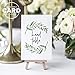 Bliss Collections Table Numbers, Rustic Greenery, Double-Sided Cards Plus Head Table Card for your Wedding, Reception, Anniversary, Birthday Party or Celebration, 4