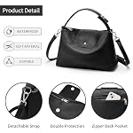 KALIDI Faux Leder Umhängetasche Damen Handtasche Crossbody Bag handbags for Women Handtasche Damen mittelgroß für Schule Büro Arbeit Reisen Ausflug Einkauf – Bild 3