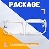 HECASA Headlight Chrome Trim Bezel Compatible with 1992-96 Ford Bronco F150 Truck 1992-97 F250 F350 F450 Truck RH & LH Headlamp Doors Pair Set