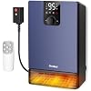GiveBest Wall Heater for Bathroom, 1500W Fast Heating Electric Space Heater with ALCI Plug, Adjustable Thermostat, 3 Heating Modes, 24H Timer, Easy Mounted Heater for Indoor Use, Home, Office, Blue