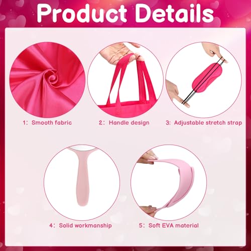 Hoemwarm 122 Pcs (9 Pink, 1 Hot Pink) Girls Spa Party Kit, 10 Pack Slumber Party Favors with Satin Robes, Tote Bags, and Nail Salon Accessories for Kids Spa Birthday, Halloween, Home Party Supplies by Hoemwarm - Image 3