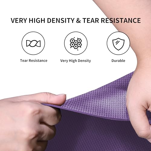 PROIRON Tapis Yoga antidérapant Tapis de Sport Tapis d'exercice pour la Salle de Sport à la Maison avec Sangle de Transport - 1730 mm x 610 mm x 4 mm – Image 6