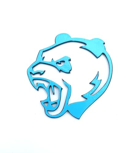 Image of Pair Set Angry Panda Emblems 3D Badge Customized Decal Sticker Fit for Universal Car Truck Motorcycles (Black)