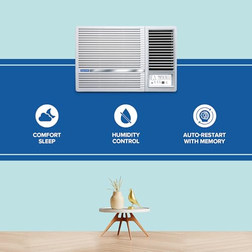 Image of Blue Star 1.5 Ton 5 Star, New Star Rated, Inverter Window AC (Copper, 2 Way Swing, Multi Sensors, Blue Fins, Self Diagnosis, WIA518LXU, White)