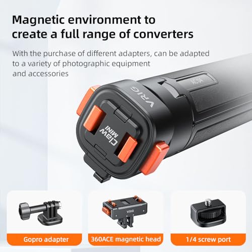Soporte extensible HUIOP AC04 trípode palo selfie magnético compatible con Hero 12 6