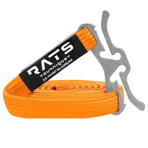 R.A.T.S. Rapid Application Tourniquet System, Medical | Military | Tactical | Swat | Easy to Use for Emergency | Portable - Made in USA (Gen 2 Orange)