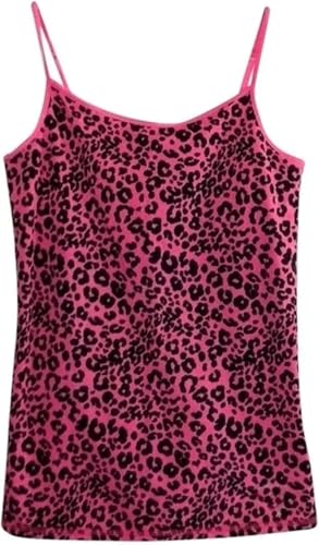 Y2K Scene Leopard Cheetah Tank Top Women Vintage Emo Grunge Gyaru