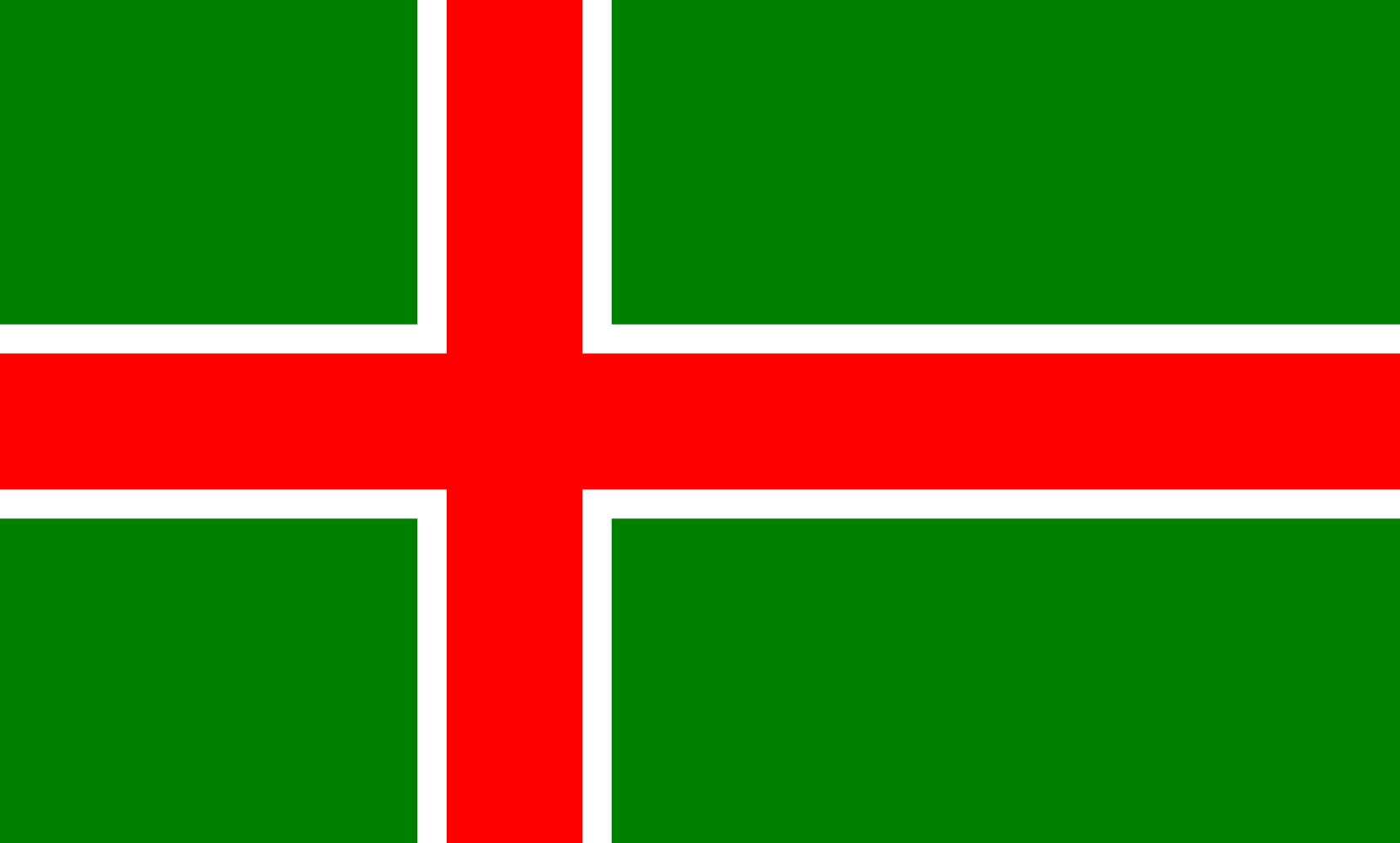 Drapeau Småland large de qualité supérieure aux finitions renforcées