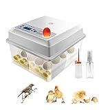 Egg Incubator for Hatching Eggs-16 Eggs Digital Mini Incubator with Automatic Turner and Egg Candler...