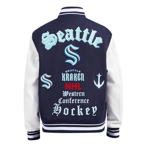 Image of Pro Standard Mens NHL Old English Varsity Jacket