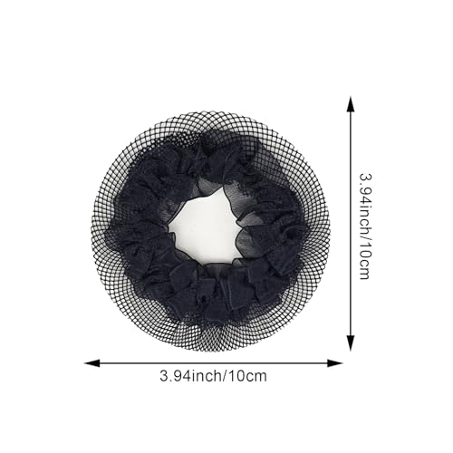 Colored Hair Nets for Girls' Buns - Invisible Dance Hairnets, Elastic Hair Accessories for Ballet and More (5 Colors, 10 PCS)