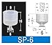 LIAWAYIV 10pcs Vacuum Suction Cup Industrial Grade, Single Layer Robot Pneumatic Accessories Strong SP Silicone Nozzle(-6)