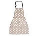 WELLXUNK Delantal,Delantal Cocina Delantal con Bolsillos,Delantales de Lino de Algodón para Hornear Jardinería Restaurante Barbacoa para Hombres y Mujeres (Caqui)