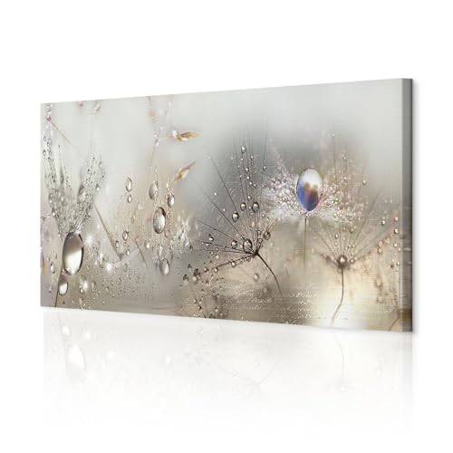 decomonkey Bilder Pusteblume 120x40 cm 1 Teilig Leinwandbilder Bild auf...