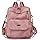 WYFJNX PU Leather Backpack Purse for Women Fashion Multipurpose Design Handbag Ladies Shoulder Bags Travel Backpack Pink