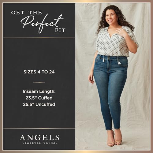Angels Forever Young Curvy Cropped Jeans for Women, Geneva, 10 by Angels Forever Young - Used condition - Image 7
