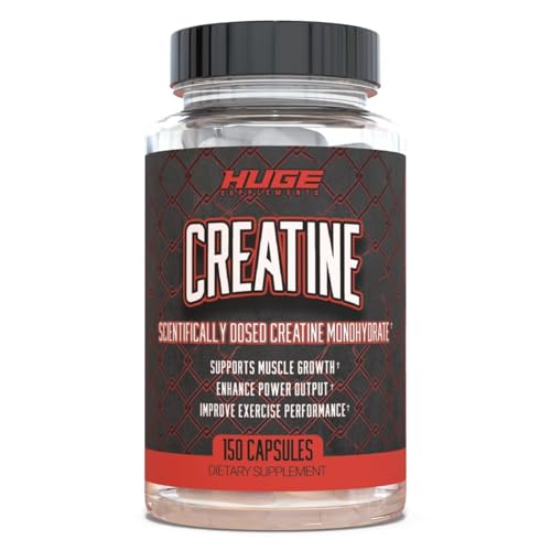 Creatine Monohydrate Capsules, 5g Per Serving, Scientifically Dosed To Maximize Lean Muscle Growth, Strength, Recovery & Performance, Thoroughly Tested For Purity, For Men & Women, Convenient Capsules