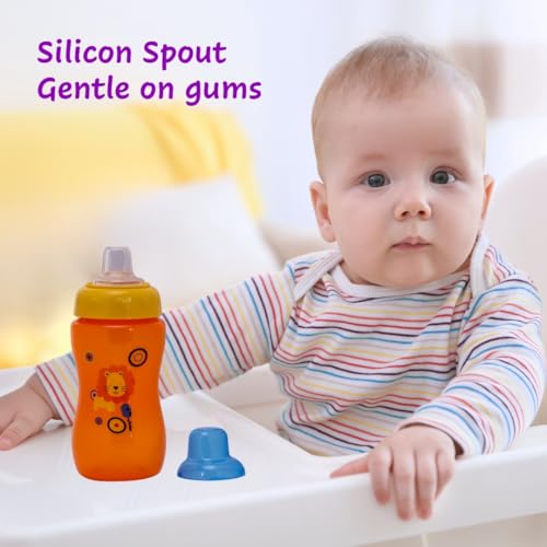 Image of Adore Spouty Silicon Soft Spout Sipper with Hood 270ml (Orange)