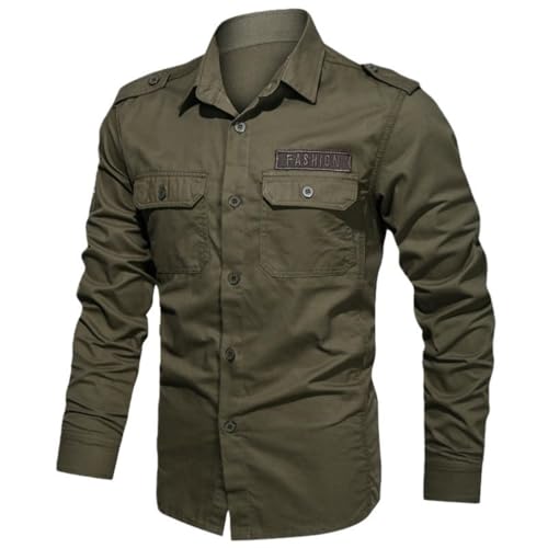 Chemise manches longues homme en coton fin style coréen pour l'automne