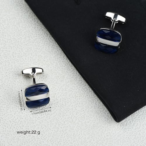 Mancuernillas de Circonia Cúbica para Hombre Pave Formal miniatura 4