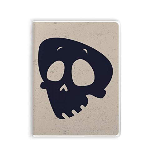 Carnet de notes Halloween à couverture souple et motif de tête de mort