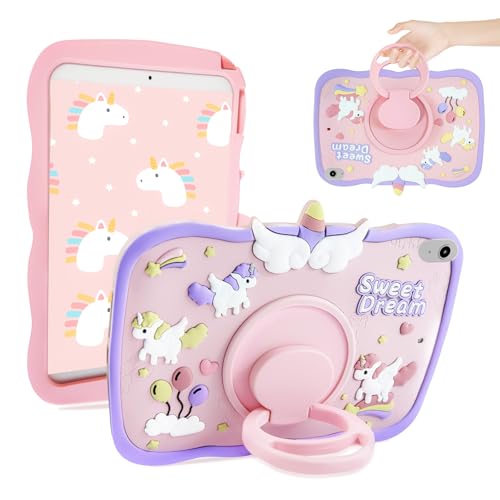 Coque silicone iPad 10e génération antichoc évite les bris d'écran enfants