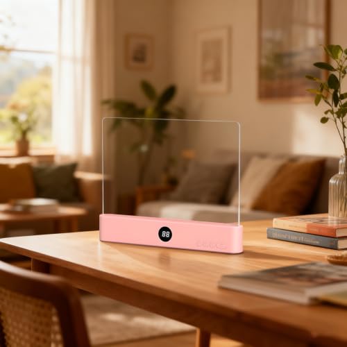 Lámpara de lectura plana LED recargable con panel regulable y batería de 1200 mAh 4