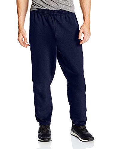 Hanes Men s EcoSmart Non-Pocket Sweatpant (Pack of 2), Navy, X-Large
