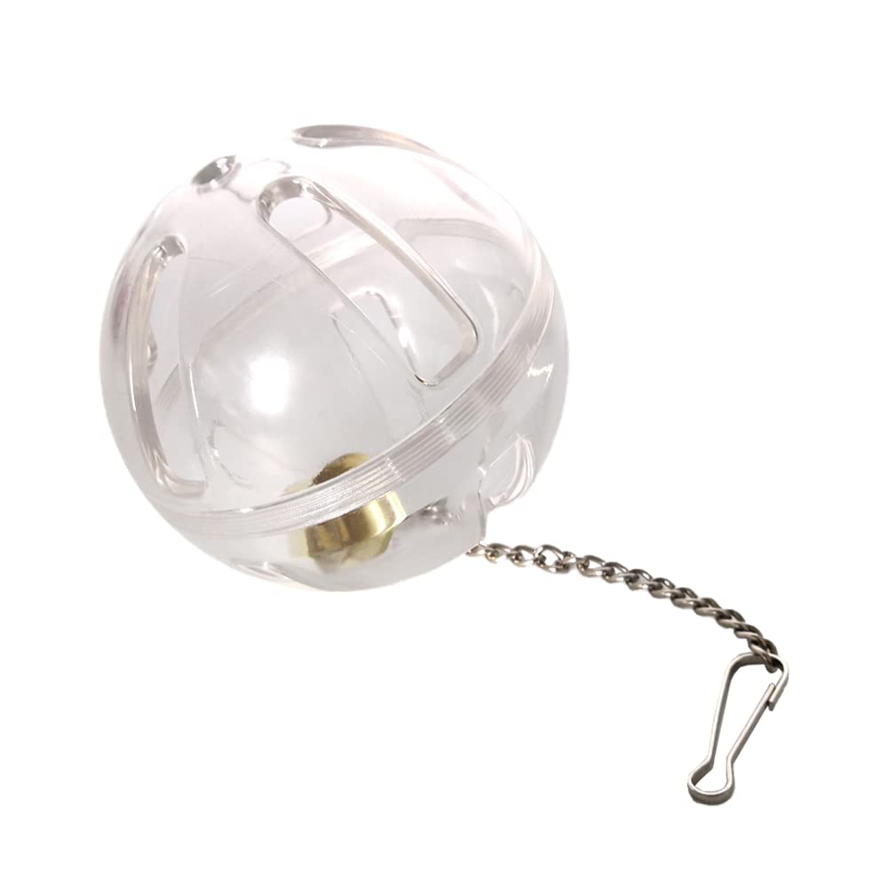 Bird Creative Foraging Toy Hangable Bird Seed Food Ball Parrot Cage Feeder with Bell and Chain for Parrot Parakeet Cockatiel Conure Lovebird and More